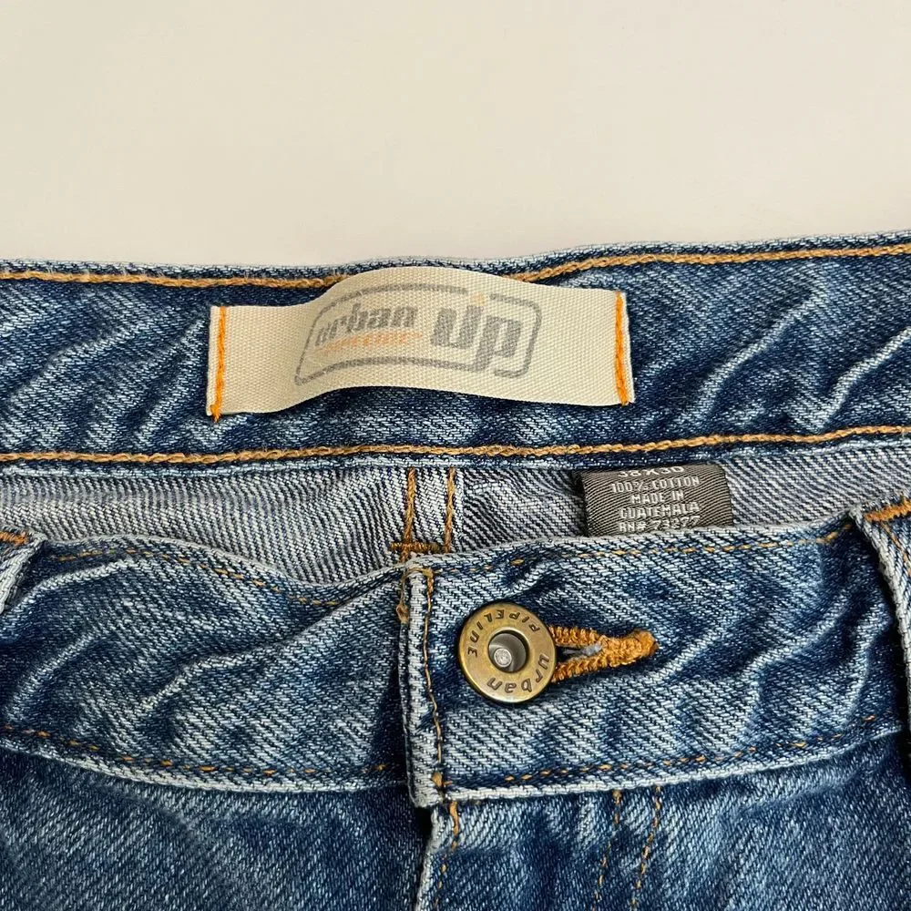 Urban‎ Pipeline Mens Jeans, Y2K Style Mens Jeans, Urban Pipeline Blue Denim 31